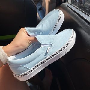 Baby blue vans size 9.5